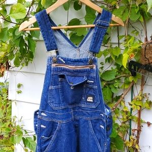 NWT Berne Unlined Bib Jean Denim Overalls Unisex Farmer workwear size 32 x 30